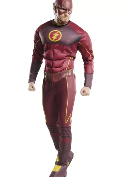 Clearance Rubies Costume Adult Deluxe The Flash Costume Superhero Costumes
