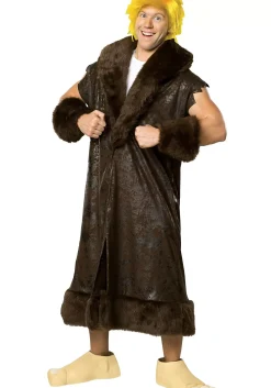 New Rubies Costume Adult Deluxe Barney Rubble Costume Tv / Movie Costumes