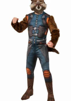 Shop Rubies Costume Adult Deluxe Rocket Raccoon Costume Superhero Costumes