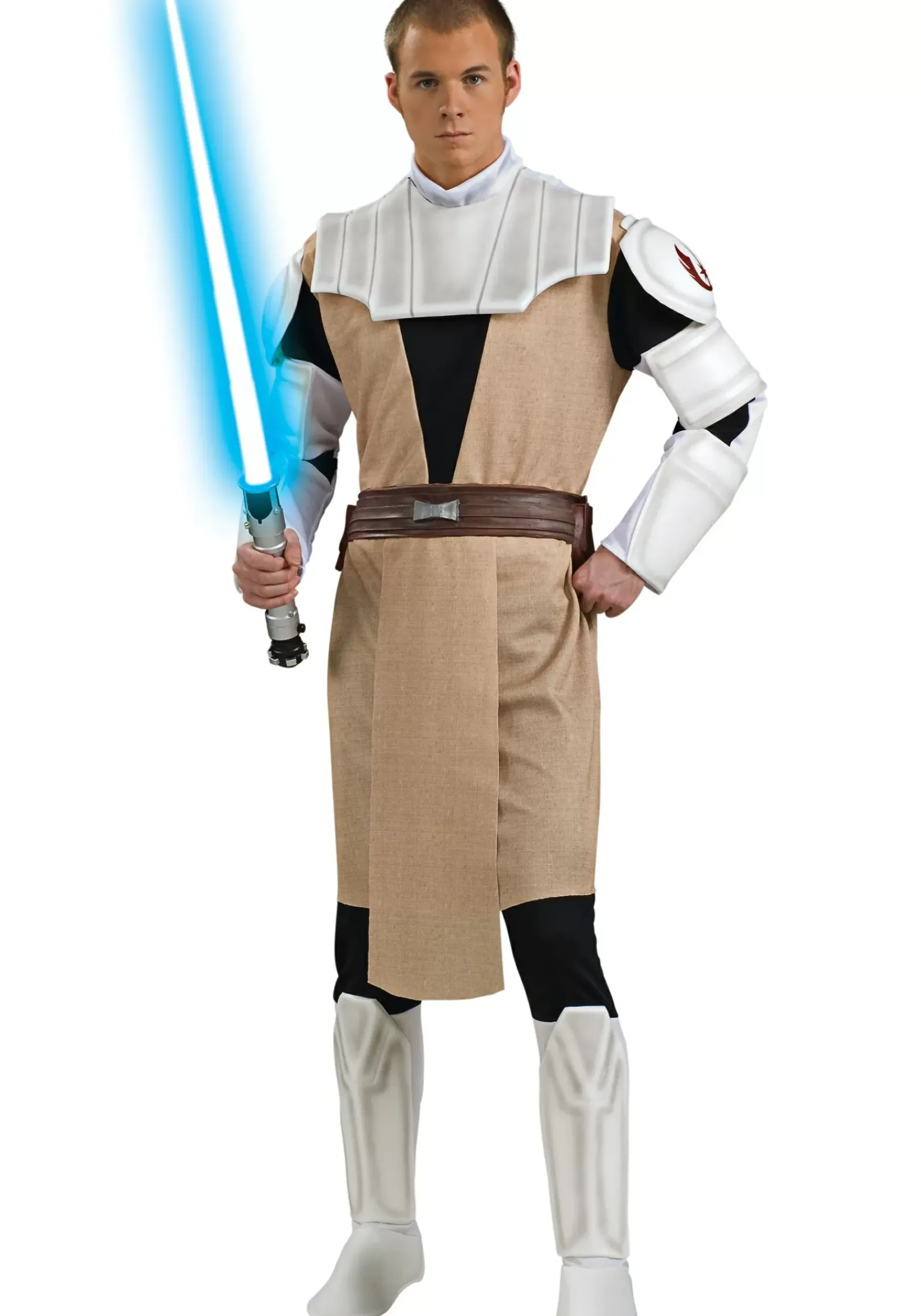 Cheap Rubies Costume Adult Deluxe Obi Wan Kenobi Clone Wars Costume Star Wars Costumes