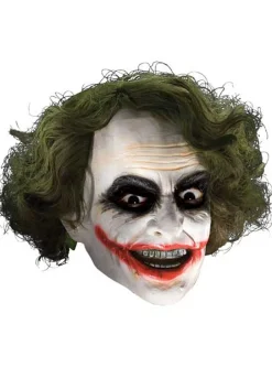 Fashion Rubies Costume Adult Deluxe Joker Mask With Hair Superhero Costumes