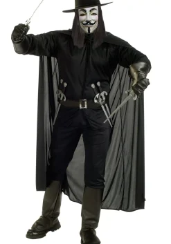Discount Rubies Costume Adult V For Vendetta Costume Superhero Costumes