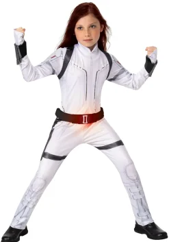 Best Rubies Costume Black Widow Deluxe White Suit For Kids Superhero Costumes