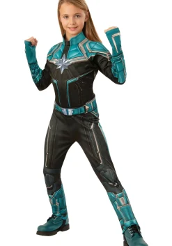 Clearance Rubies Costume Captain Marvel Kree Suit Deluxe Girls Costume Superhero Costumes