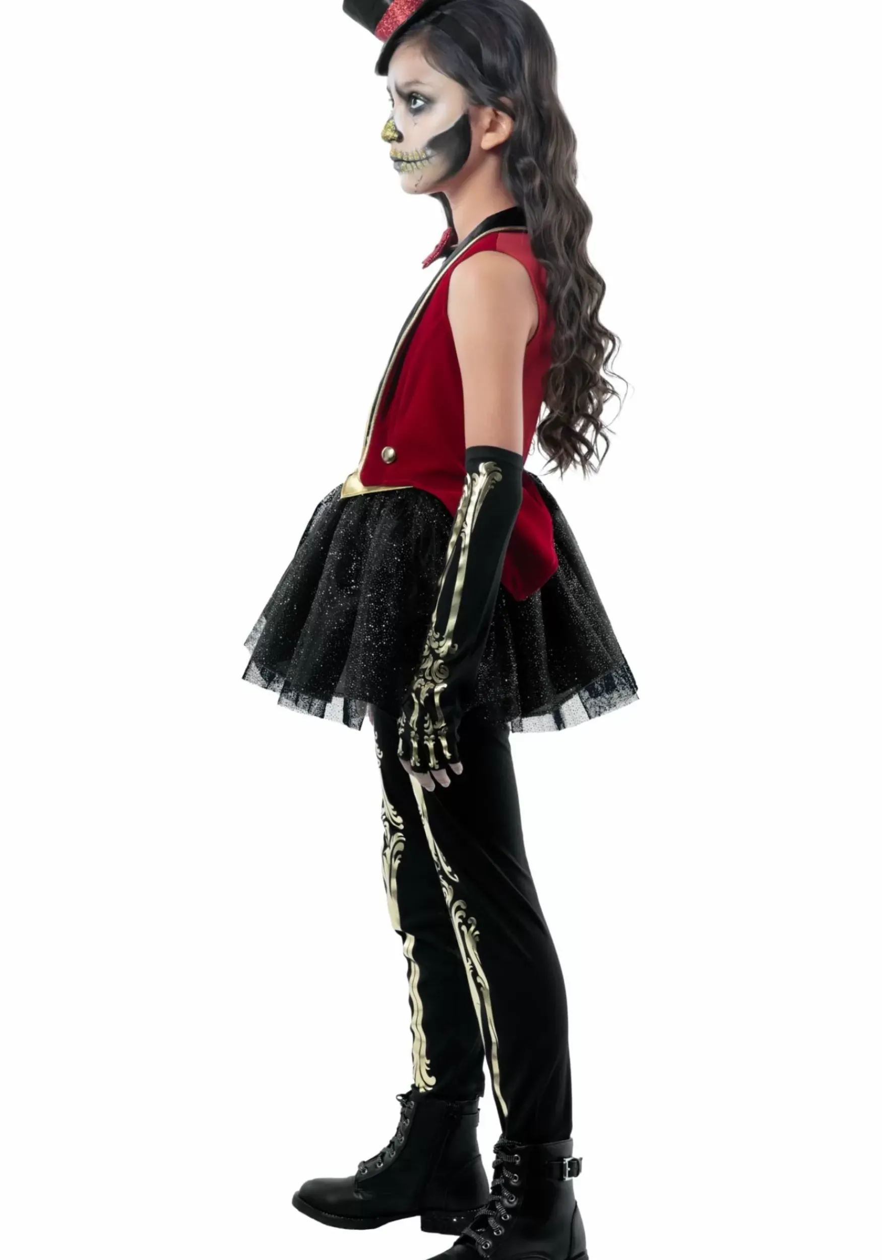 Fashion Rubies Costume Circus Skeleton Costume For Kids Scary Costumes
