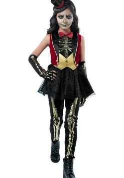 Fashion Rubies Costume Circus Skeleton Costume For Kids Scary Costumes