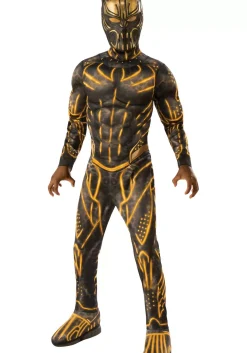Flash Sale Rubies Costume Deluxe Black Panther Erik Killmonger Battle Suit Kids Costume Superhero Costumes