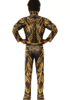 Flash Sale Rubies Costume Deluxe Black Panther Erik Killmonger Battle Suit Kids Costume Superhero Costumes