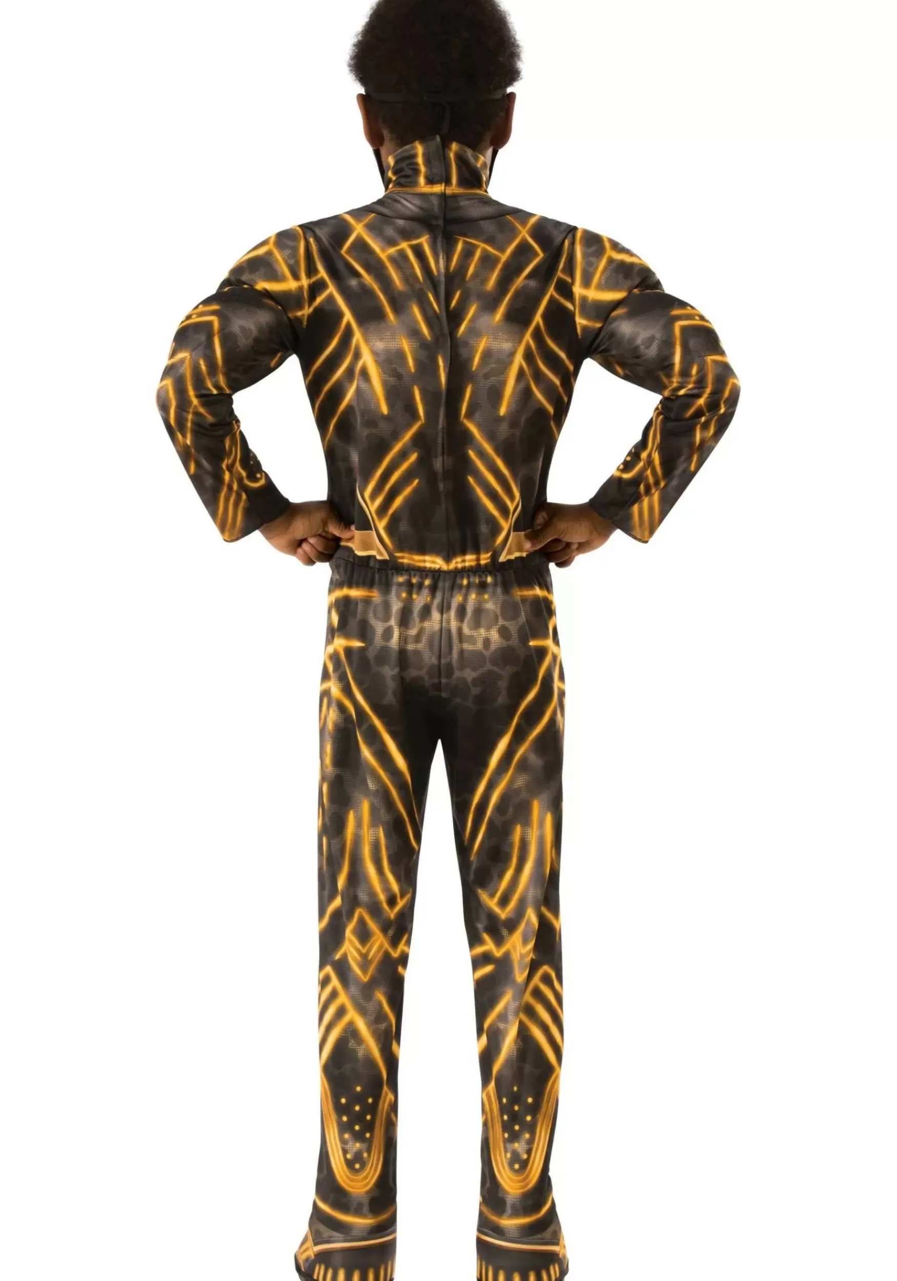 Flash Sale Rubies Costume Deluxe Black Panther Erik Killmonger Battle Suit Kids Costume Superhero Costumes