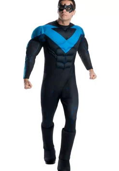 Shop Rubies Costume Deluxe Nightwing Men's Costume Superhero Costumes