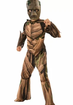 Fashion Rubies Costume Deluxe Teen Groot Avengers Endgame Costume For Kids Superhero Costumes