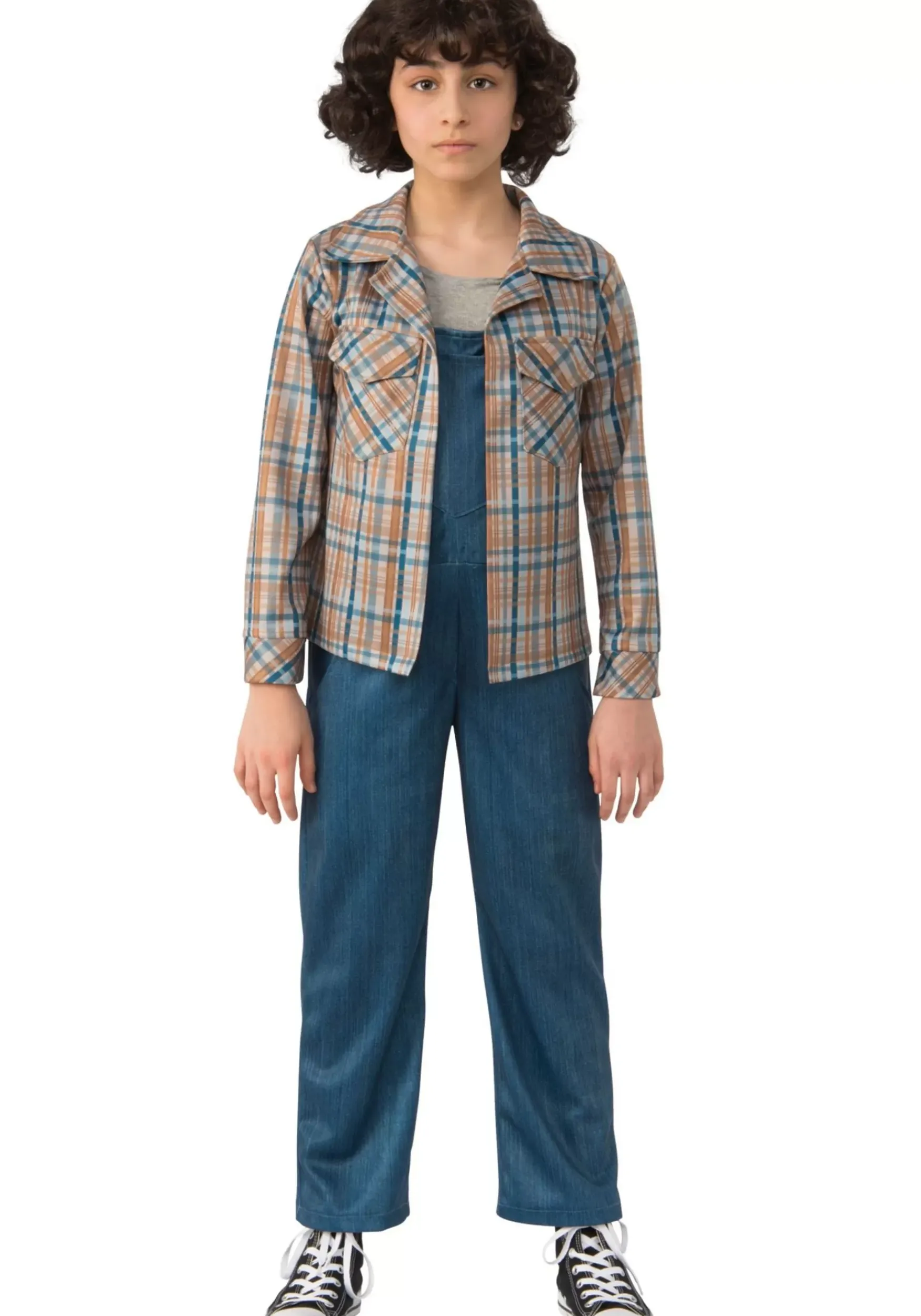 Discount Rubies Costume Eleven Stranger Things Plaid Kid's Shirt Tv / Movie Costumes