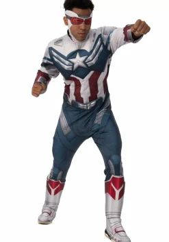Flash Sale Rubies Costume Falcon And The Winter Soldier Deluxe Captain America Men's Costume Superhero Costumes