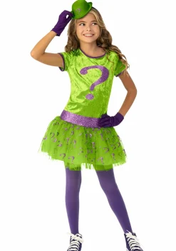 Fashion Rubies Costume Girls' Super Villains Riddler Costume Superhero Costumes