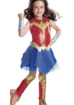 Clearance Rubies Costume Justice League Deluxe Wonder Woman Girls Costume Superhero Costumes