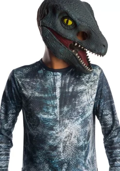 New Rubies Costume Kids Jurassic World 2 Blue Velociraptor 3/4 Mask Tv / Movie Costumes