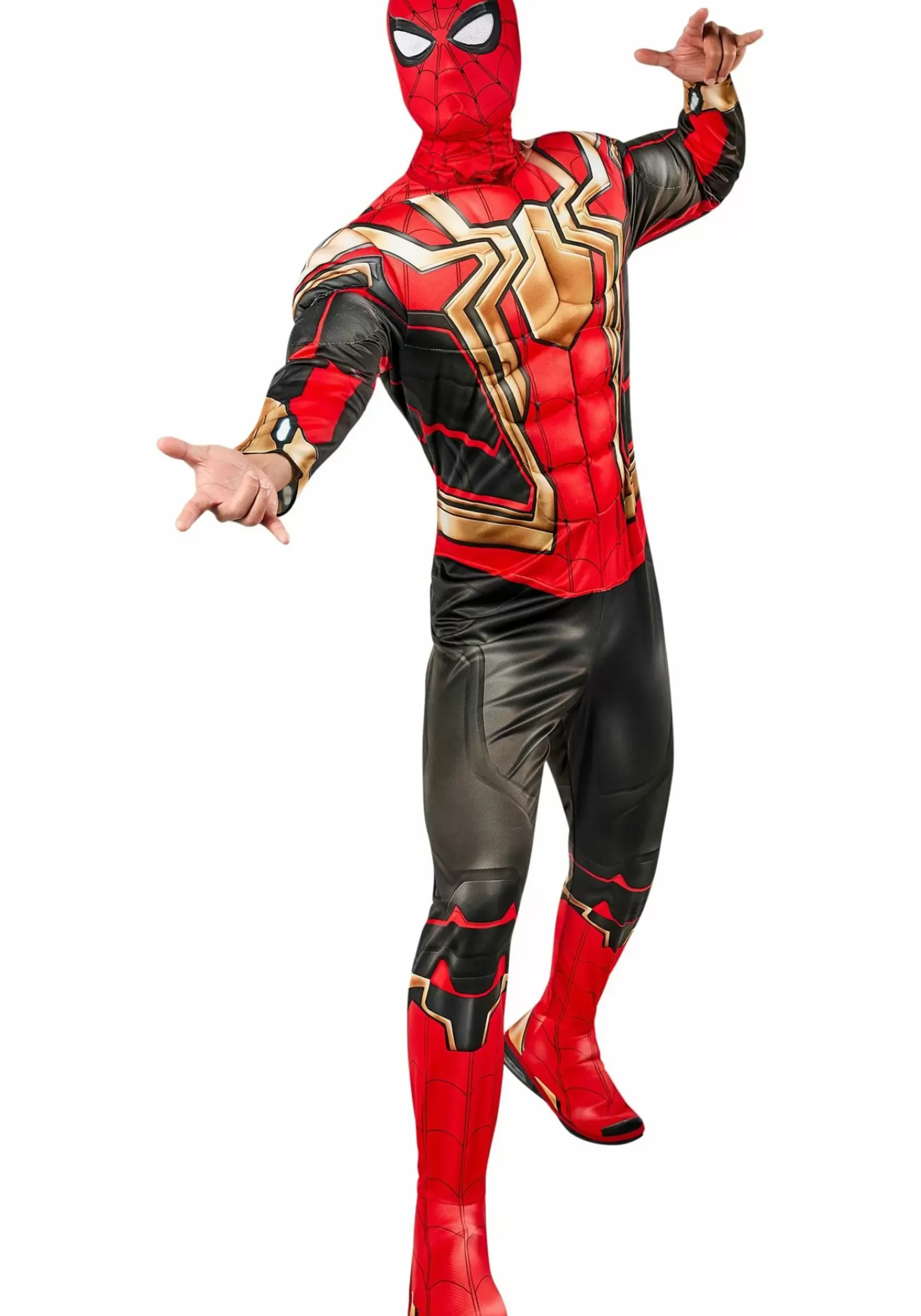Cheap Rubies Costume Marvel Deluxe Adult Iron Spider-Man Costume Superhero Costumes