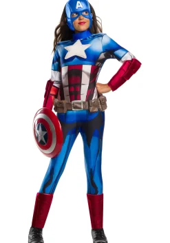 New Rubies Costume Marvel Girls Captain America Costume Superhero Costumes