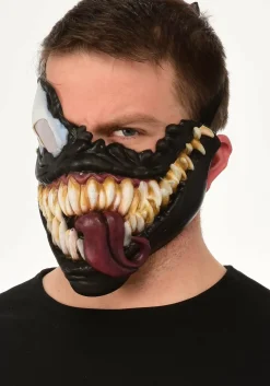 Best Sale Rubies Costume Marvel Venom Latex Half Mask For Adults Superhero Costumes