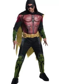Sale Rubies Costume Men's Robin Arkham Origins Costume Superhero Costumes