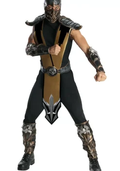 Flash Sale Rubies Costume Mortal Kombat Scorpion Costume Video Game Costumes