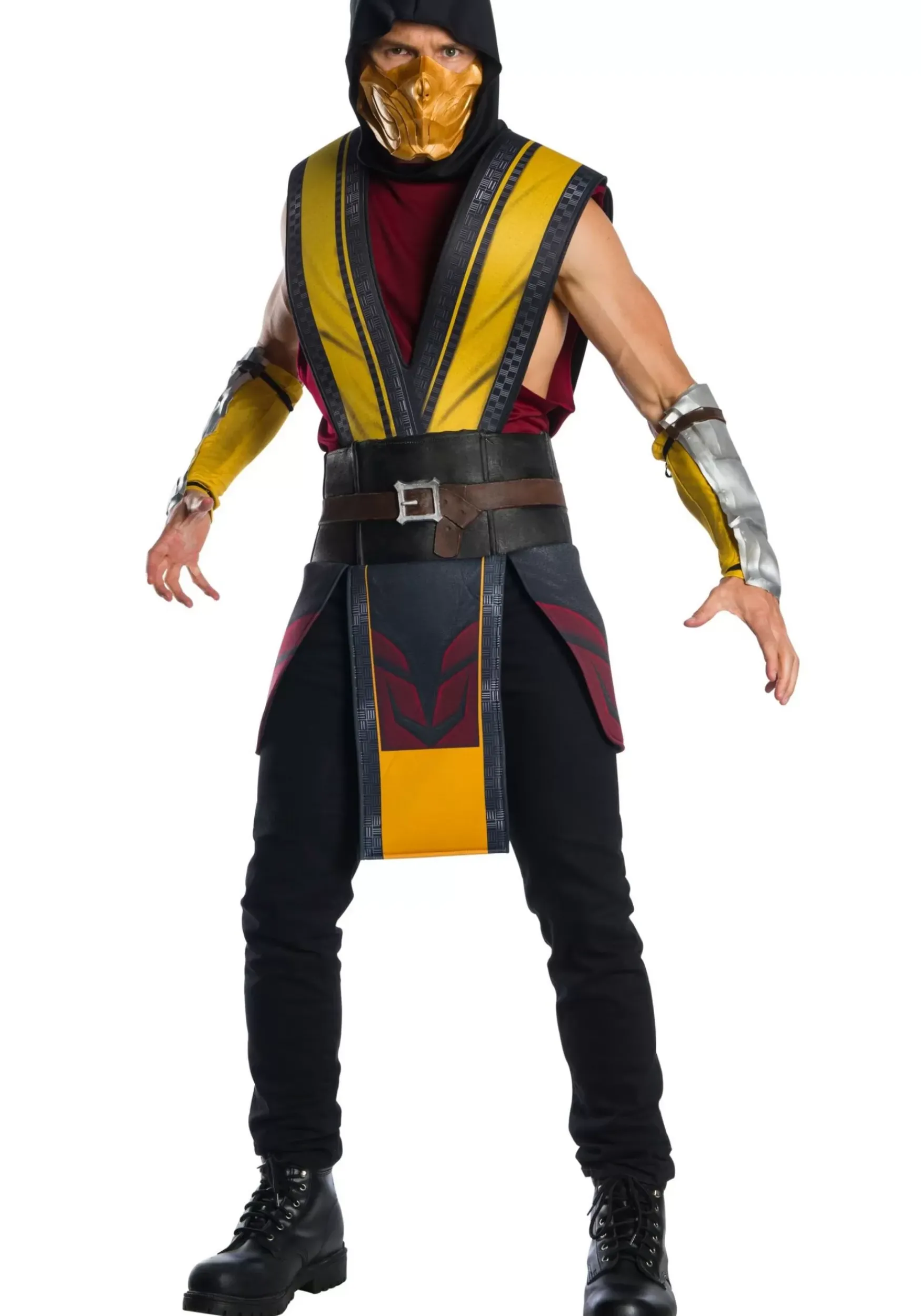 Clearance Rubies Costume Mortal Kombat 11 Adult Scorpion Costume Video Game Costumes