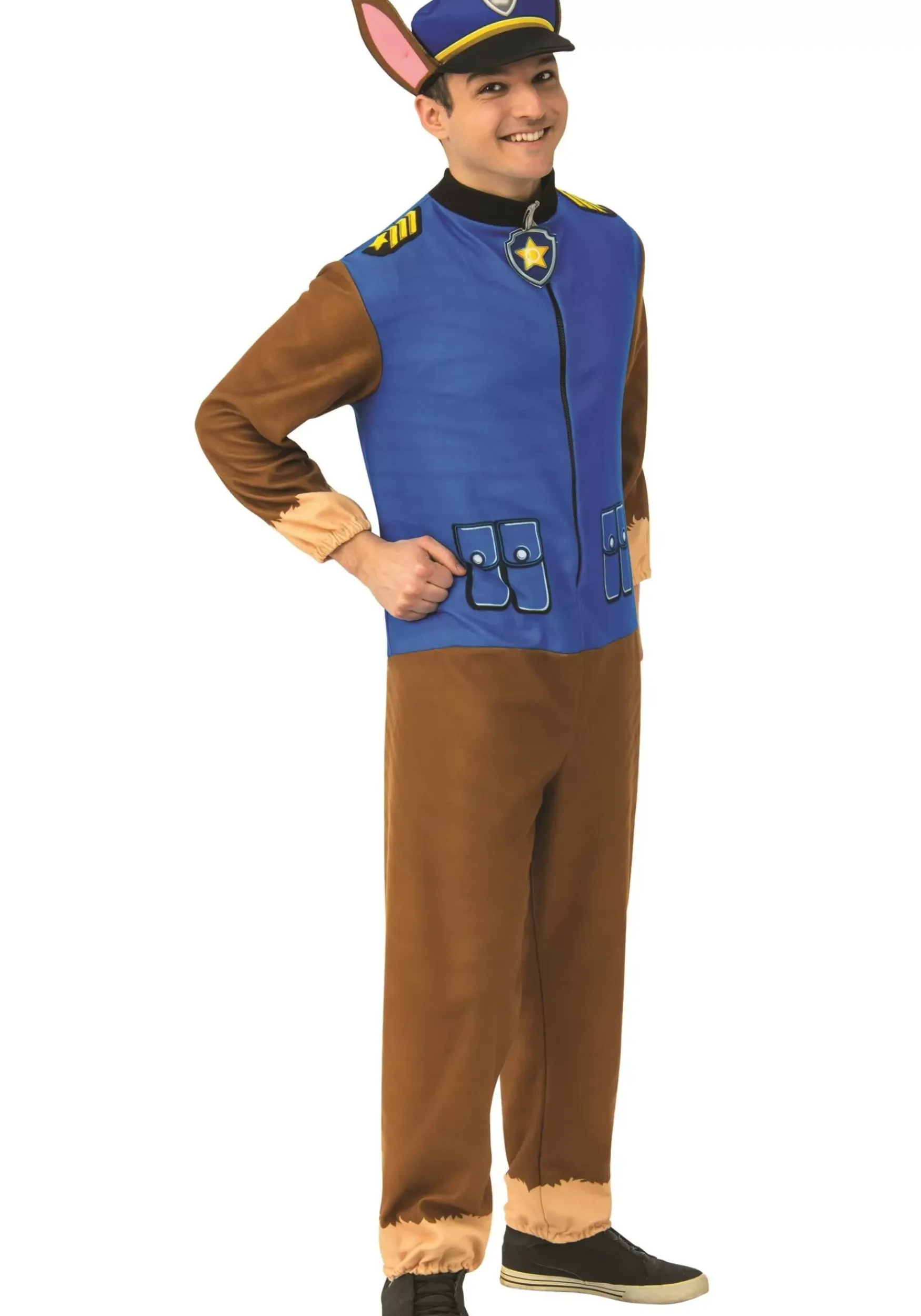 Fashion Rubies Costume Paw Patrol Adult Chase Jumpsuit Tv / Movie Costumes