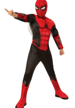Store Rubies Costume Spider-Man Far From Home Spider-Man Kids Red And Black Superhero Costumes