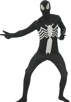 Fashion Rubies Costume Spider-Man Black 2Nd Skin Adult Costume Superhero Costumes