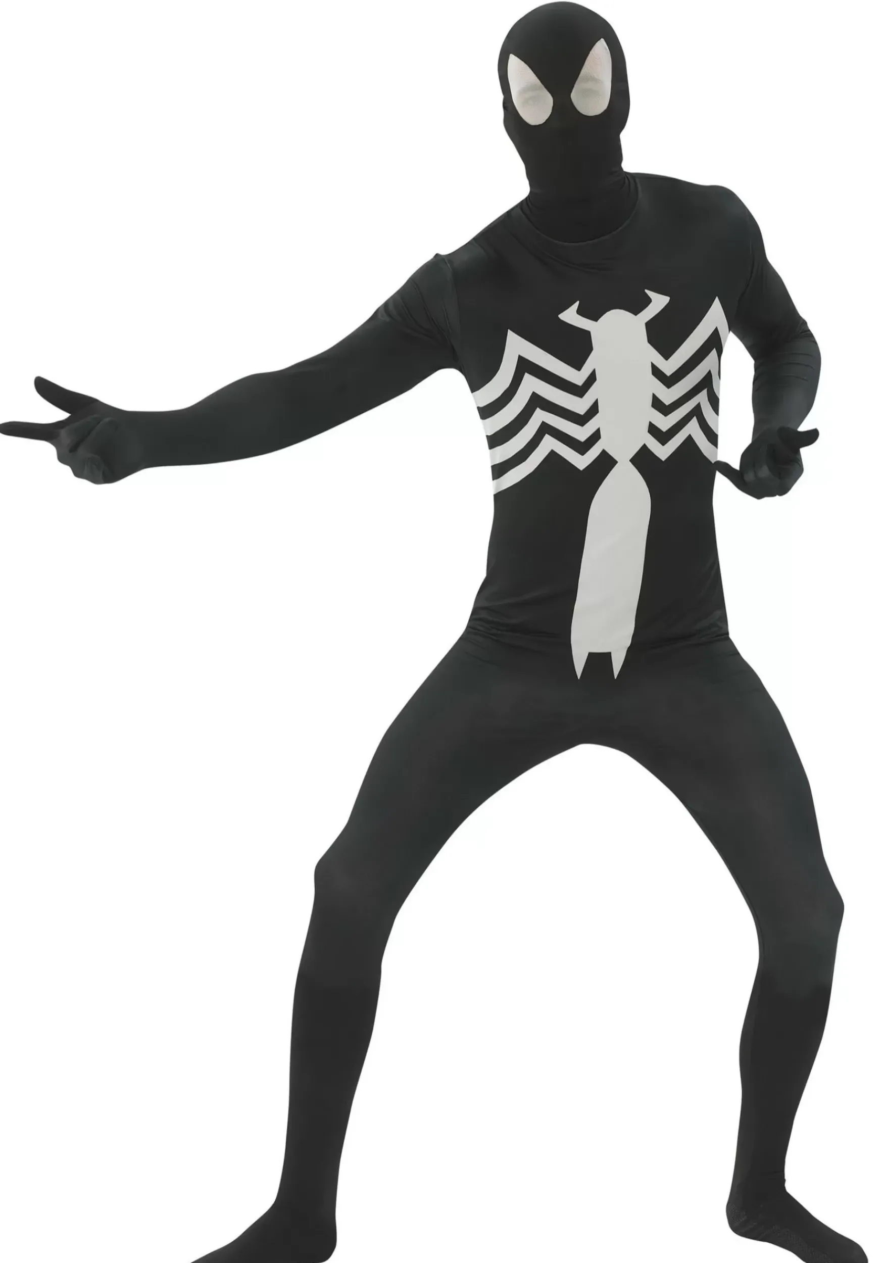 Fashion Rubies Costume Spider-Man Black 2Nd Skin Adult Costume Superhero Costumes