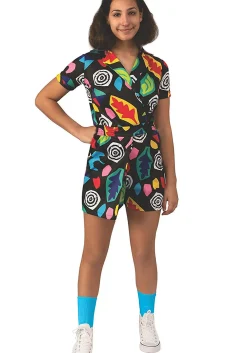 Hot Rubies Costume Stranger Things Eleven's Mall Dress Kids Costume Tv / Movie Costumes