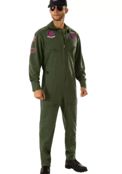 Outlet Rubies Costume Top Gun Jumpsuit Mens Plus Size Costume Tv / Movie Costumes