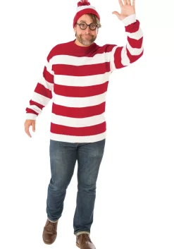 Clearance Rubies Costume Where's Waldo Deluxe Plus Size Adult Costume Storybook & Fairytale Costumes