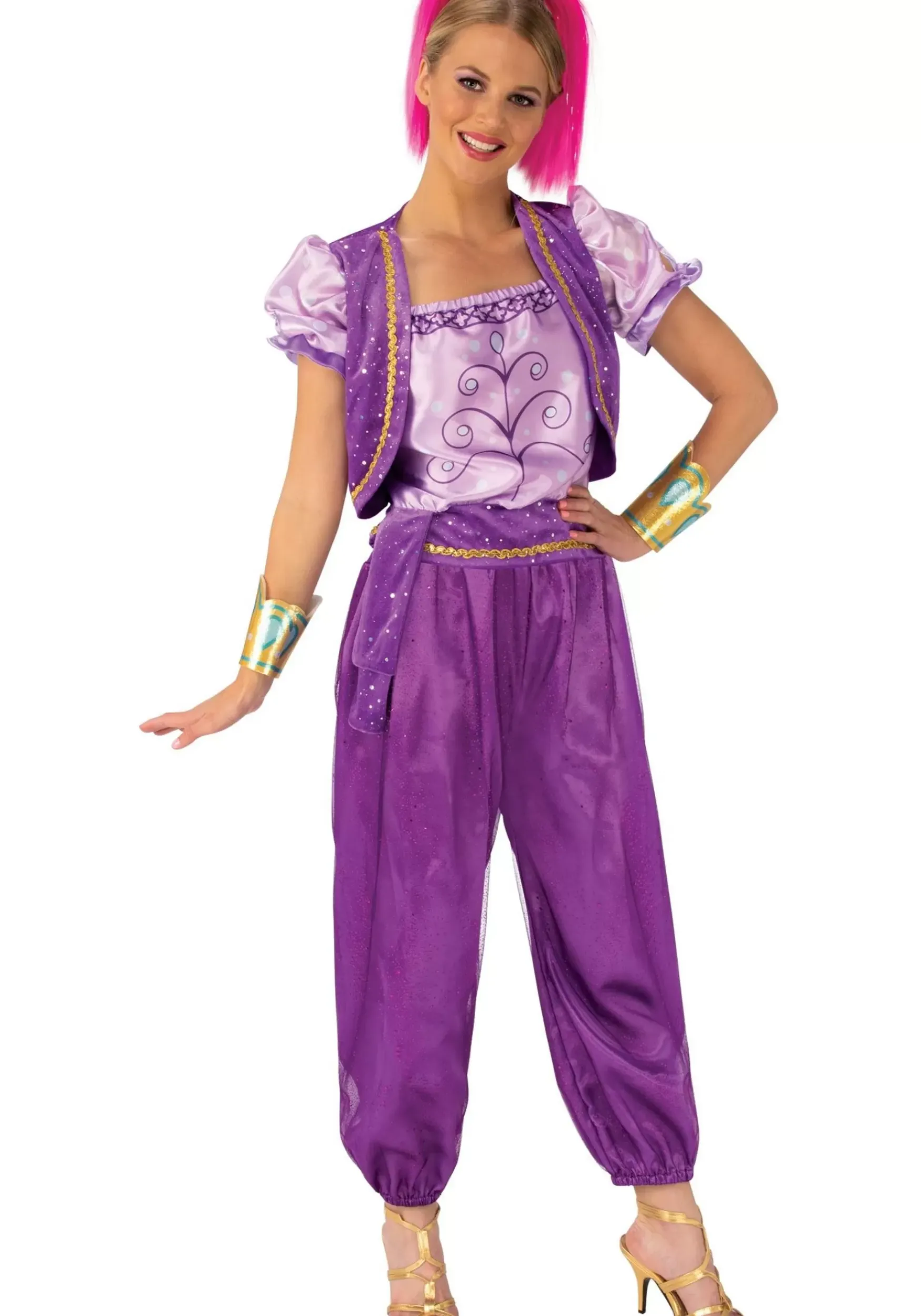 Hot Rubies Costume Women's Shimmer And Shine Deluxe Shimmer Costume Tv / Movie Costumes